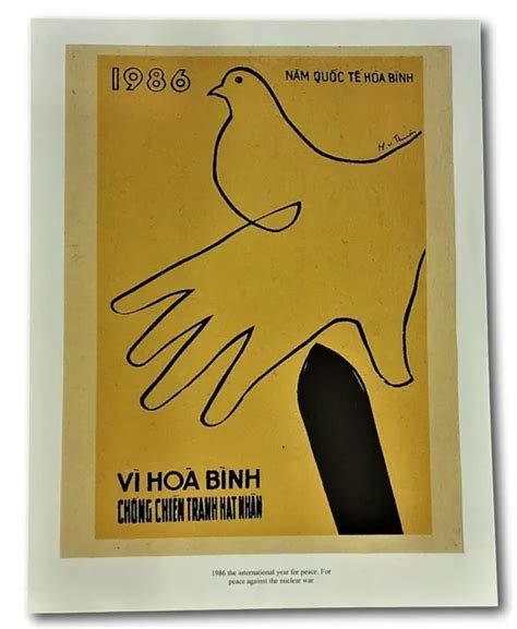 VIETNAM WAR POSTER Propaganda White Dove The International Year Of ...