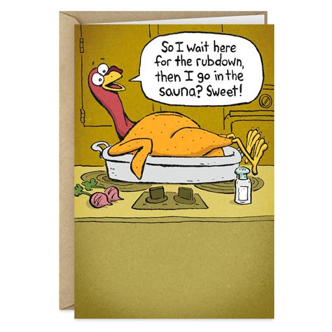 Turkey in a Pan Funny Thanksgiving Card - Greeting Cards - Hallmark