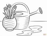Watering Cane With Flowers coloring Page  Free Printable Coloring Pages sketch template