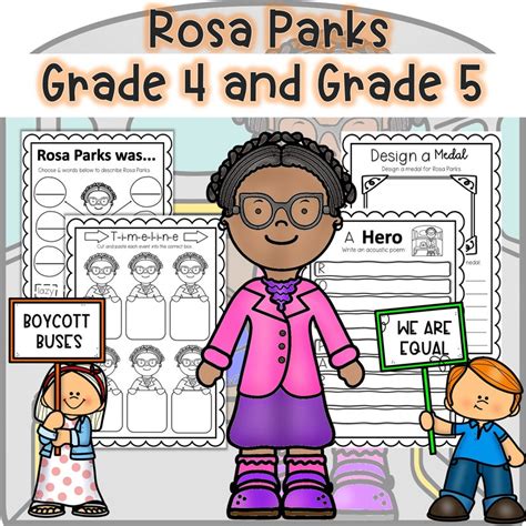 Rosa Parks Activities/worksheets for Kids - Etsy