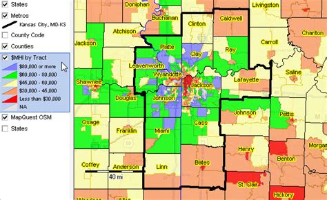 Kansas City Metro Map Counties - My Maps