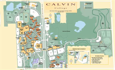 Calvin College Campus Map | World Map Gray