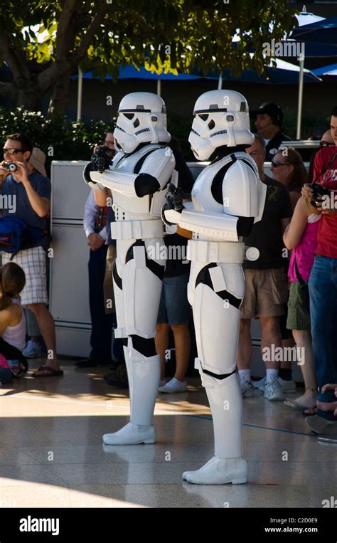 Star Wars Show at Disneyland Amusement Park in California USA Stock ...