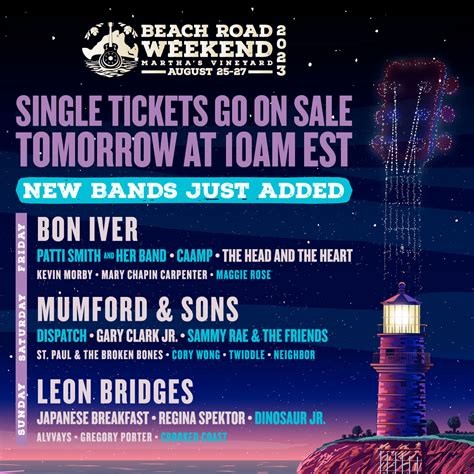 Beach Road Weekend 2023 adds Patti Smith, Dispatch, Caamp & more - What's Up Newp