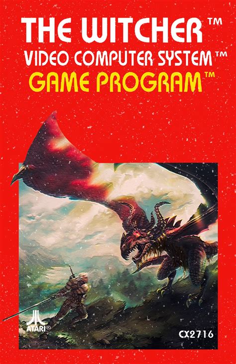 Here’s a retro game cover I did for a photoshop class a while back : r/witcher