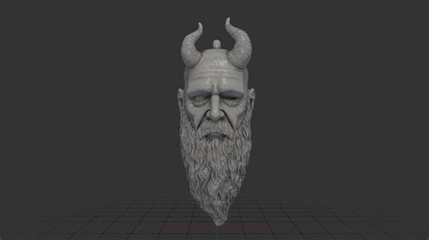 STL file Mimir's Head Keychain From God of War 🗝️・Model to download and 3D print・Cults