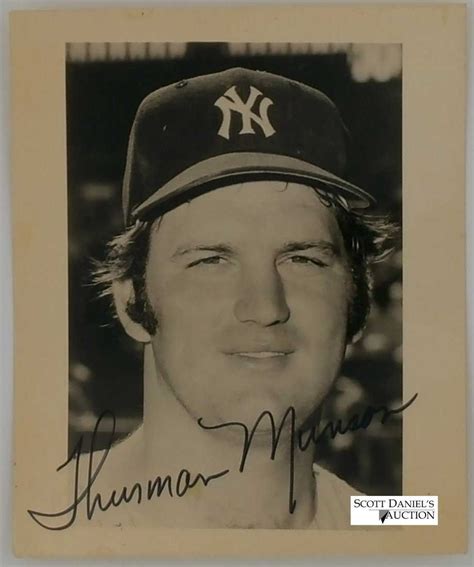 Thurman Munson Autographed 4 x 5 circa 1969