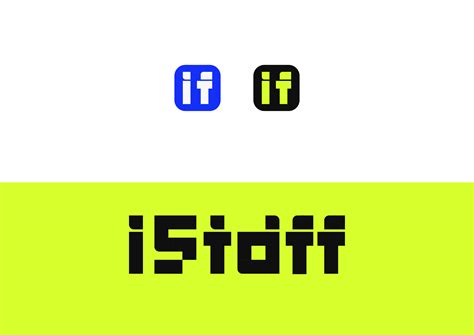 Istaff Logo design and Typography, word mark logo on Behance