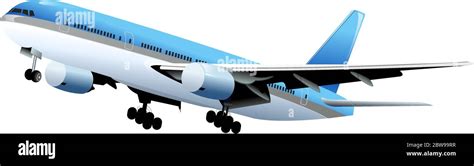 Illustration of airplane, with white background vector Stock Vector ...