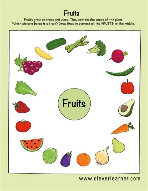 Fruits and vegetables preschool worksheets | What is a fruit… | Flickr