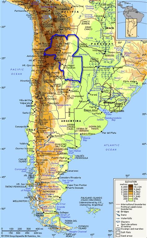 Argentina Salta Mission | Physiographical Map