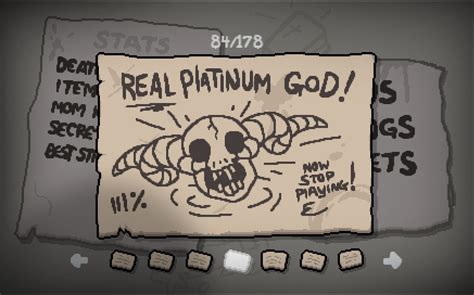 Real Platinum God achievement in The Binding of Isaac: Rebirth