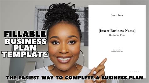 HOW TO WRITE A BUSINESS PLAN STEP BY STEP + FILL IN THE BLANK BUSINESS PLAN TEMPLATE - YouTube