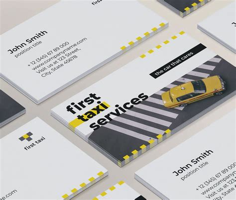 Taxi Services Business Card Template AI, EPS, INDD, PSD and DOCX High ...