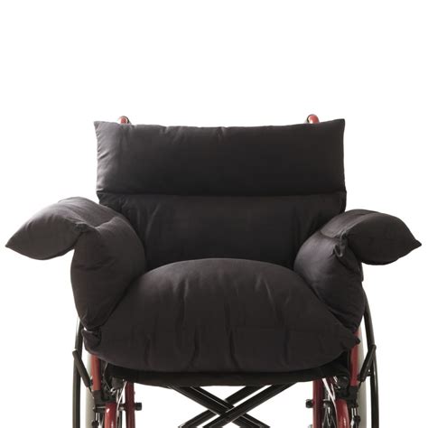 Padded Wheelchair Cushion with Back and Arm Padding