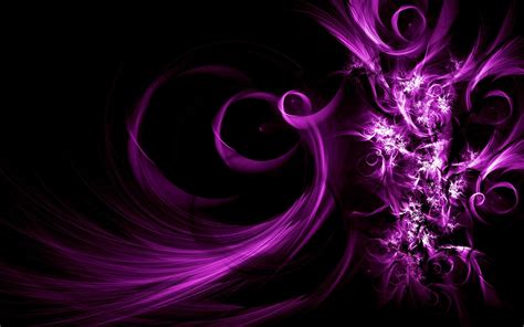 Violet Swirls: An Abstract Purple HD Wallpaper