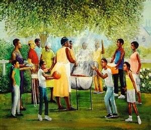 Family Picnic | black art | Pinterest