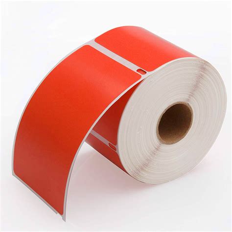 Pre-printed Self Adhesive Paper Labels Roll Semi Glossy Custom Color Printing Thermal Transfer ...