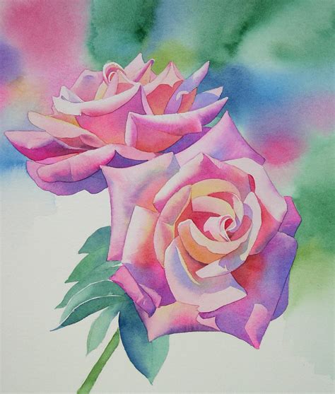 Watercolor Rose Painting Tutorial Step by Step