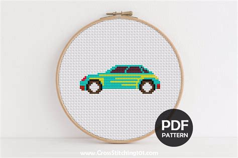 Sports Car Cross Stitch Pattern | Cross Stitch Patterns