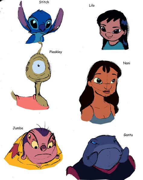 Lilo and Stitch Chara sketches by Katani on DeviantArt