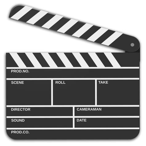 Movie Clapboard All Black Clipart - Cliparts.co