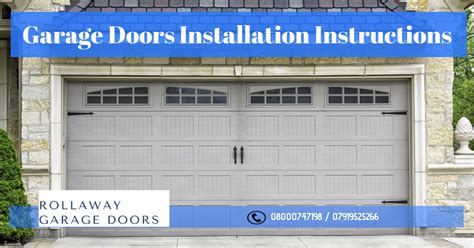 Garage Doors Installation Instructions | Infographic