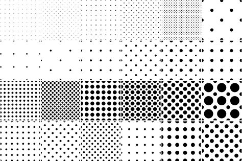 Set of dotted seamless patterns. | Graphic Patterns ~ Creative Market