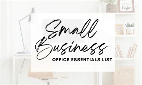 Small Business Office Essentials List [Download the FREE Checklist!] - THE HANDMADE MASTERMIND