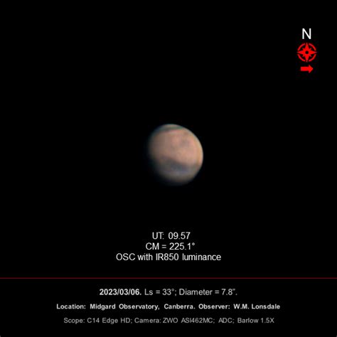 Mars 2nd and 6th March 2023 - Major & Minor Planetary Imaging - Cloudy Nights