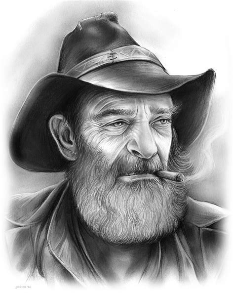 The Cowboy Drawing by Greg Joens Pencil Portrait, Portrait Drawing ...