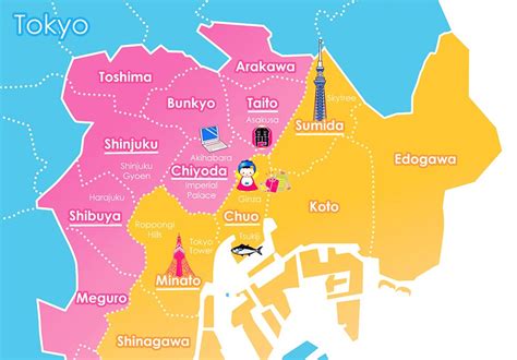 A Beginner's Guide To Tokyo’s Popular Districts | Tokyo Wards | G&T ...