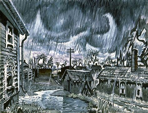 The Best Rainy Night Painting Ever- Charles Burchfield