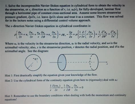 Navier Stokes Equation In Cylindrical Polar Coordinates - Diy Projects