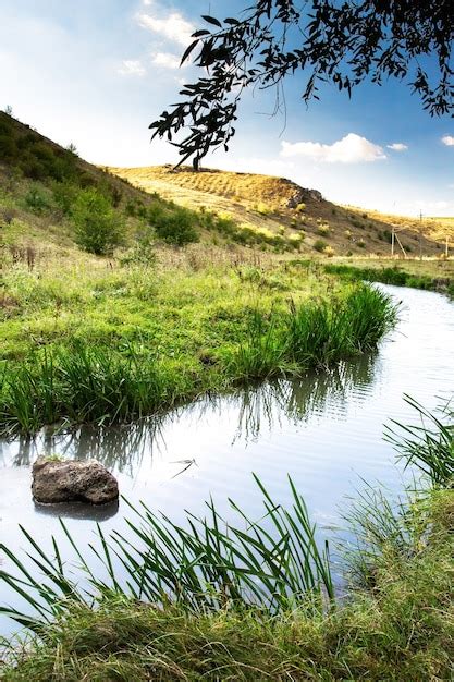 Free Photo | Nature of moldova, vale with flowing river