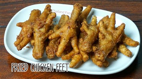 Thai Foods | Fried Chicken Feet - YouTube