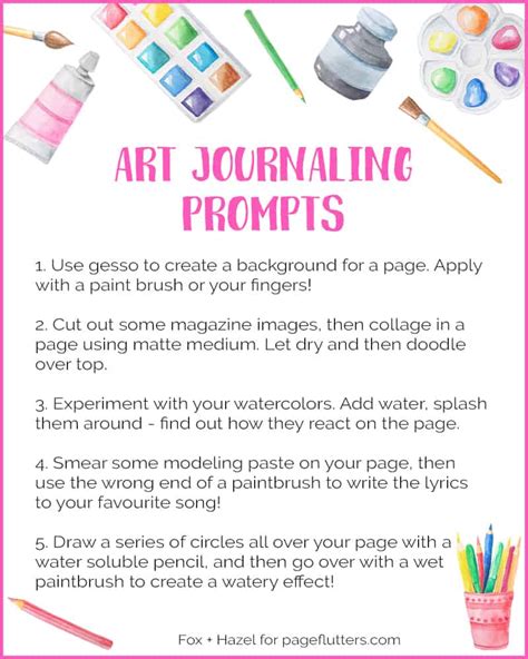 Everything You Ever Wanted to Know About Art Journaling Supplies + Free Prompts | Page Flutter