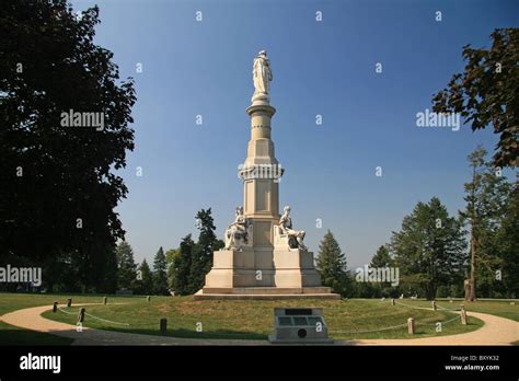 The Soldiers National Monument, Gettysburg National Cemetery, Gettysburg, Pennsylvania Stock ...