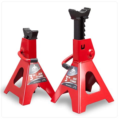 Buy Jack Boss Car Jack Stands 3 Ton 6,600 Lbs Capacity Steel Car Lifting Stand Adjustable Jack ...