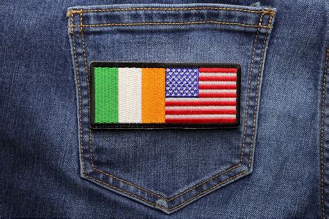 Irish American Flag Patch | International Flags -TheCheapPlace