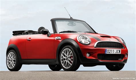 Mini Cooper S Cabrio in red...with black racing stripes. | Mini cooper convertible, Mini cooper ...