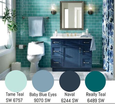 Charming Blue Hues for the Bathroom | Color Palettes for Homes | Bon Avenir Realty | Teal ...