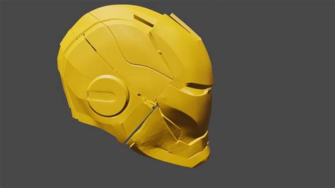 Iron Man Printable Helmet 3D model 3D printable | CGTrader