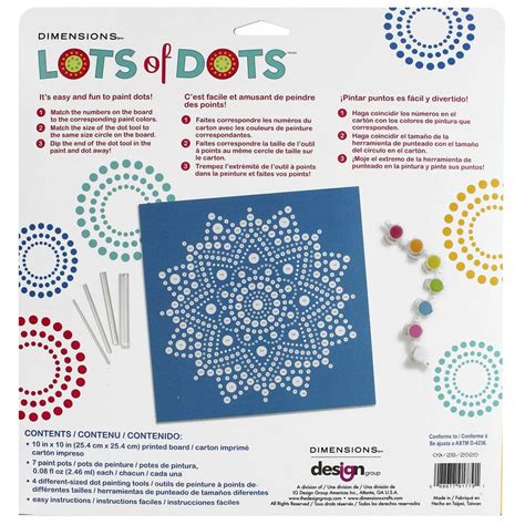 Dimensions® Lots Of Dots™ Dot Painting Kit, Mandala | Michaels