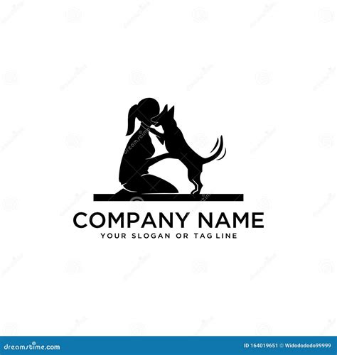 Design Logo Ideas Training Dogs Vector Template Stock Vector - Illustration of emblem, company ...