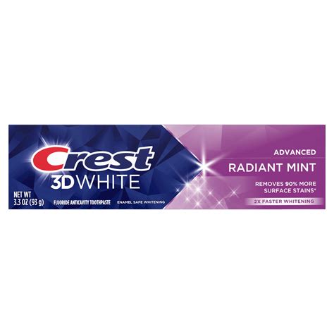 Crest 3D White Whitening Toothpaste - Radiant Mint - Shop Toothpaste at ...