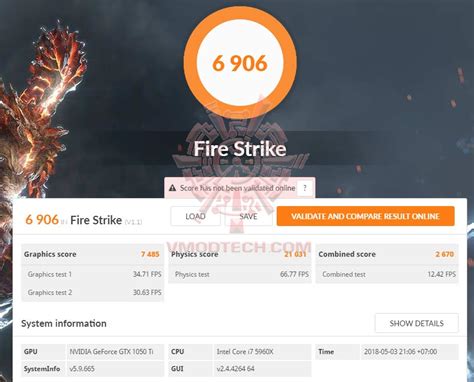 ASUS GeForce GTX 1050Ti 4GB CERBERUS Review , : : 3DMark Benchmark (6/15)