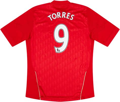 2010-12 Liverpool Home Shirt Torres #9 - Excellent 9/10 - (M)