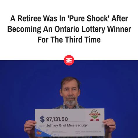 A Retiree Was In 'Pure Shock' After Becoming An Ontario Lottery Winner ...