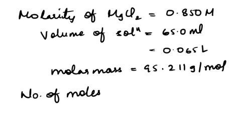 SOLVED: What is the mass of 17.30 mol of MgCl2? Use the atomic masses in the periodic table ...